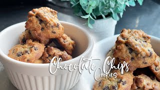 How To Make Simple & Easy Homemade CHOCOLATE CHIP COOKIES RECIPE! 巧克力豆曲奇饼干食谱 #chocalatechips