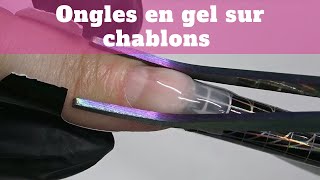 Comment créer des ongles en gel sur chablons / Bombé / Apex / Limage / Roses on the nails