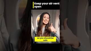 Why you Should keep your air vent open in a flight | Travel tips and hacks #shorts