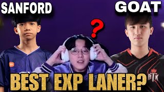 BEST EXP LANER IN MLBB? SANFORD OR THE GOAT