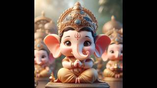 Cute ganpati status #best ganeshji status #bappa wala gana #ganeshchaturthi 2024 #new #shorts