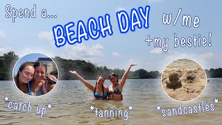 Spend a BEACH DAY with me and my BESTIE!🏖️☀️