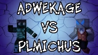 Minecraft parkour Adwekage Vs PLMichus