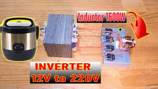 Inverter 12V to 220V 1500W Using High Power Coil Filter #001