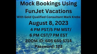 Mock Booking with Funjet