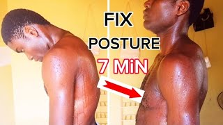 Comment corrigé une posture arrondie en 7 minutes(faites- le tous les jours)