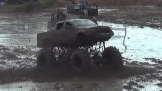 ENORMOUS F150!! Trucks Gone Wild 2013 Colfax, LA Mudfest! Tractor Tires!