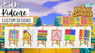 250+ Kidcore custom designs for your island in ACNH | Animal Crossing New Horizons