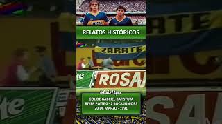 GOL DE GABRIEL BATISTUTA A RIVER #futbolargentino #boca #superclasico #river #xeneize