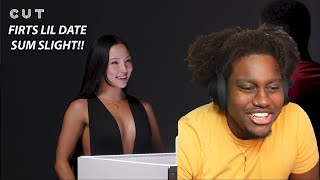 WhoClover Reacts To Man With Secret Job Speed Dates on The Button | Cut