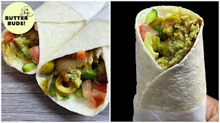 Falafel Wrap Recipe | Breakfast Recipe | Falafel sandwich wraps | Butterbuds