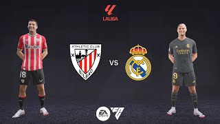 EA Sports FC24, Athletic Club vs Real Madrid, La liga ea sports, Estadio San Mames, Ronaldo,