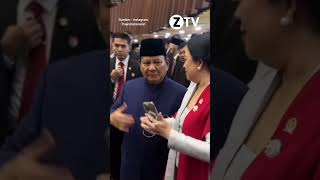 Momen Puan Maharani Foto Bareng dengan Presiden Prabowo              #shorts      #ZTV