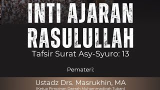 INTI AJARAN RASULULLAH - USTADZ MASRUKHIN, MA