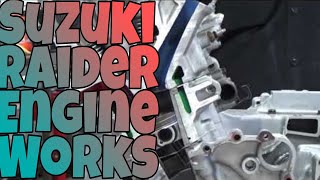 Suzuki raider 150 fi engine works