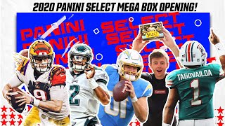 *Top Rookie QB Pulls* 2020 Panini Select NFL Football Mega Box Opening *Burrow, Hurts, Herbert, Tua*