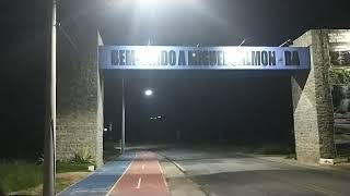 Caminhada na cidade de Miguel Calmon Bahia, a noite , do portal até a praça Canabrava.