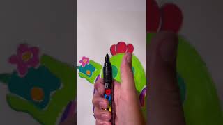 Drawing Spike from Brawl Stars with posca markers! #subscribe #spike #posca