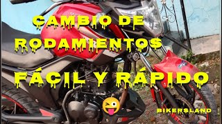 ¿ Como cambiar rodamientos de cualquier moto? , fácil y rápido - bikersland - akt Evo R3 125 cc