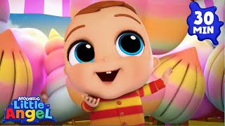 Theme Park Song 🎡 | Little Angel 😇 | Kids Learn! | Nursery Rhymes | Sing Along