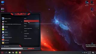 Windows 10 black theme Goliath - WindowBlinds Premium theme