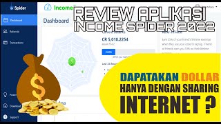 SHARE DATA TRAFIC INTERNET DI BAYAR DOLLAR REVIEW INCOME SPIDER