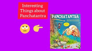 Interesting things about Panchatantra (epic).