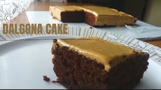 Dalgona  Coffee Cake -Spongy Egg less Coffee Cake