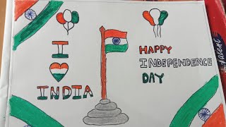 15 August special drawing / easy drawing / independence day special drawing / drawing for beginners