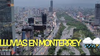 Las fuertes LUVIAS en Monterrey y NUEVO LEÓN #alberto #lluvias #lluvia