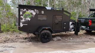 Sunday drives on Australian bush tracks with the Aussie made Origin Long-Range V2 Camper Trailer.