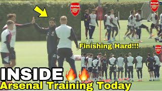 🔥Mikel Arteta Unhappy!😞Arsenal Training Today!🔥Gabriel Martinelli, Saliba & Zinchenko Out!