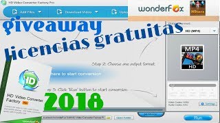 WonderFox HD Video Converter Factory Pro 2018 | Para todos los Windows | LICENCIAS GRATIS DE REGALO