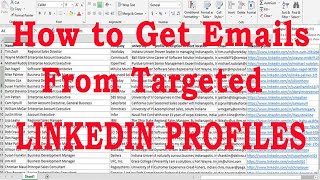 How to Get Email Addresses of LinkedIn Profiles - Find CEO, Company Employees Email Address