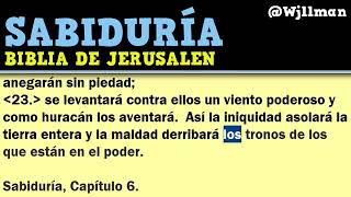 45 Libro de Sabiduría Completo   Biblia Católica de Jerusalén Hablada