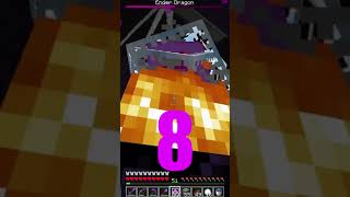 How many end crystals does it take to kill the ender dragon? | Minecraft Survical Guide #Shorts