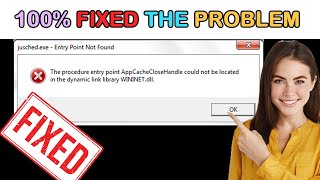 Entry Point Not Found Dynamic Link Library - Windows 10