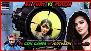 POOJA VS [Bi] FURY | NOVO BRIDGE FIGHT | YOUTUBE VS YOUTUBER | GIRL GAMER| HYDRA ANNIE YT