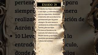 Éxodo 29, 9-10 #dios #biblia #versiculodeldia