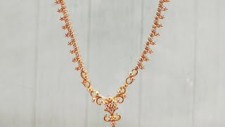 Gold cz necklace