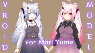 【VRoid Showcase】 Mari Yume 3D Recreation & PM-Chan Recolor