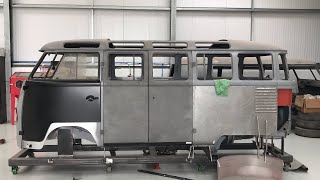 1956 RHD 23 window split screen samba metalwork restoration