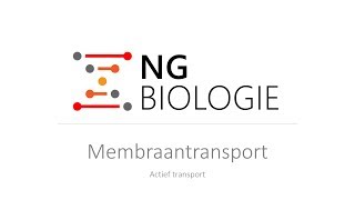 Membraantransport - Actief transport - HAVO/VWO Biologie