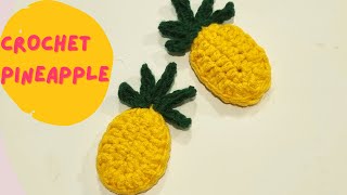 How to easy crochet  pineapple pattern for beginners  _ crochet pineapple applique tutorial