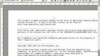 Open Office 2.3 beta Running On reactos Pre 03.4