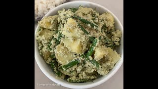 Green beans and potatoes curry