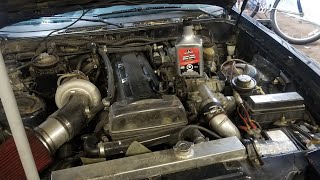 DIY engine flush on a 2jz mk3 supra