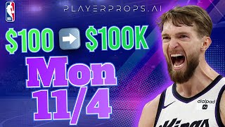 WINNING NBA Picks for Today's Games | Free Bets, Props & Predictions 11/4/24