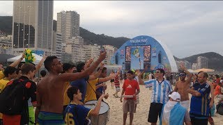 Estreia da Banda Verde e Amarela - Brasil 4 x 1 Camarões - Copa do Mundo - Festa das Torcidas