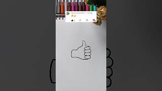 🔥+👍 Emoji Combination Drawing @sreebaviart #drawing #easy #emoji #art #creative  #trending #cute